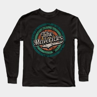 The Mavericks // Retro Circle Crack Vintage Long Sleeve T-Shirt